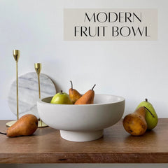 Concrete Fruit Bowls for Kitchen Counters Large Decorative Bowls for Home Décor 07FC0E-D4 - KOEEK