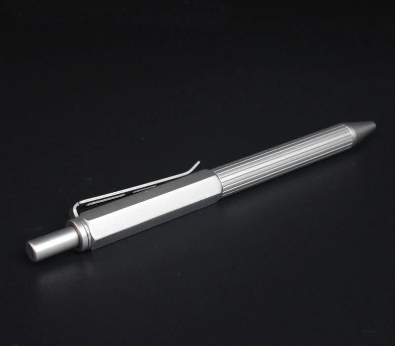Titanium Alloy Pocket Ballpoint Pen Portable Tactical Signature Working Pen EDC 07FC0E-D4 - KOEEK