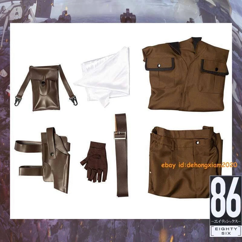 86 Eighty Six Shinei Nouzen Cosplay Costume Halloween Cos Coat Pants Outfits 07FC0E-D4 - KOEEK