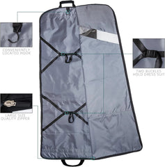 66” Extra Long Gown Garment Bag, Tri-Fold Gown Garment Bag, Storage Hanging Bag 07FC0E-D4 - KOEEK