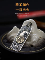Handmade Horse Zodiac Charm Chinese Style Vintage Pendant Accessories 07FC0E-D4 - KOEEK