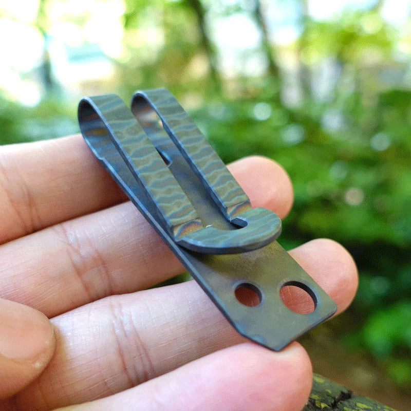 Titanium Money Clip Metal Pocket Holder Wallet Credit Card w/ Ruler Wrench Tool 07FC0E-D4 - KOEEK