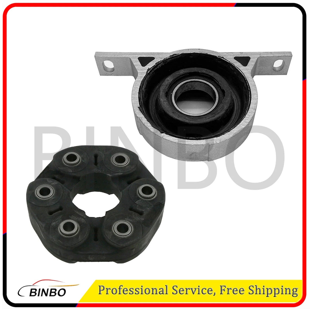 Driveshaft Flex Disc & Center Support Bearing Fit for BMW E60 E63 E64 545i 645Ci 07FC0E-D4 - KOEEK