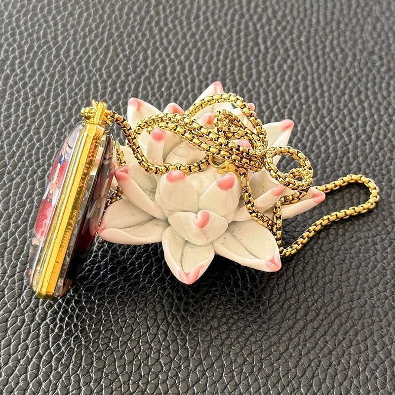 City God Necklace Double Sided Deity Pendant Ethnic Style Guardian Jewelry 07FC0E-D4 - KOEEK