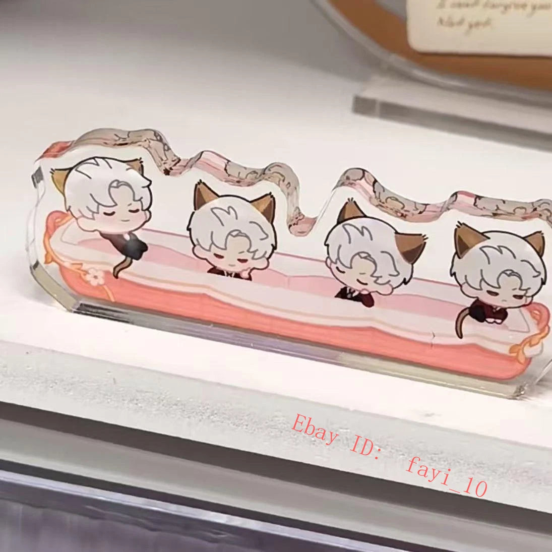 Love and Deepspace Cat Meow Q Ver Acrylic Stand Figure Decor Model Acrylic Tile 07FC0E-D4 - KOEEK