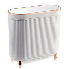 Bathroom trash can with lid 3.2 gallon narrow mouth trash can Small trash can