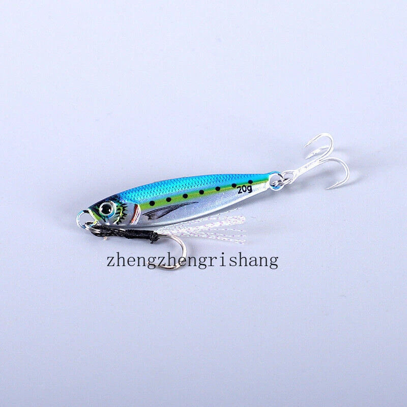 6PCS Metal Jigs Offshore Micro Butterfly Fishing Lure For Tuna Snapper 7g -80g 07FC0E-D4 - KOEEK