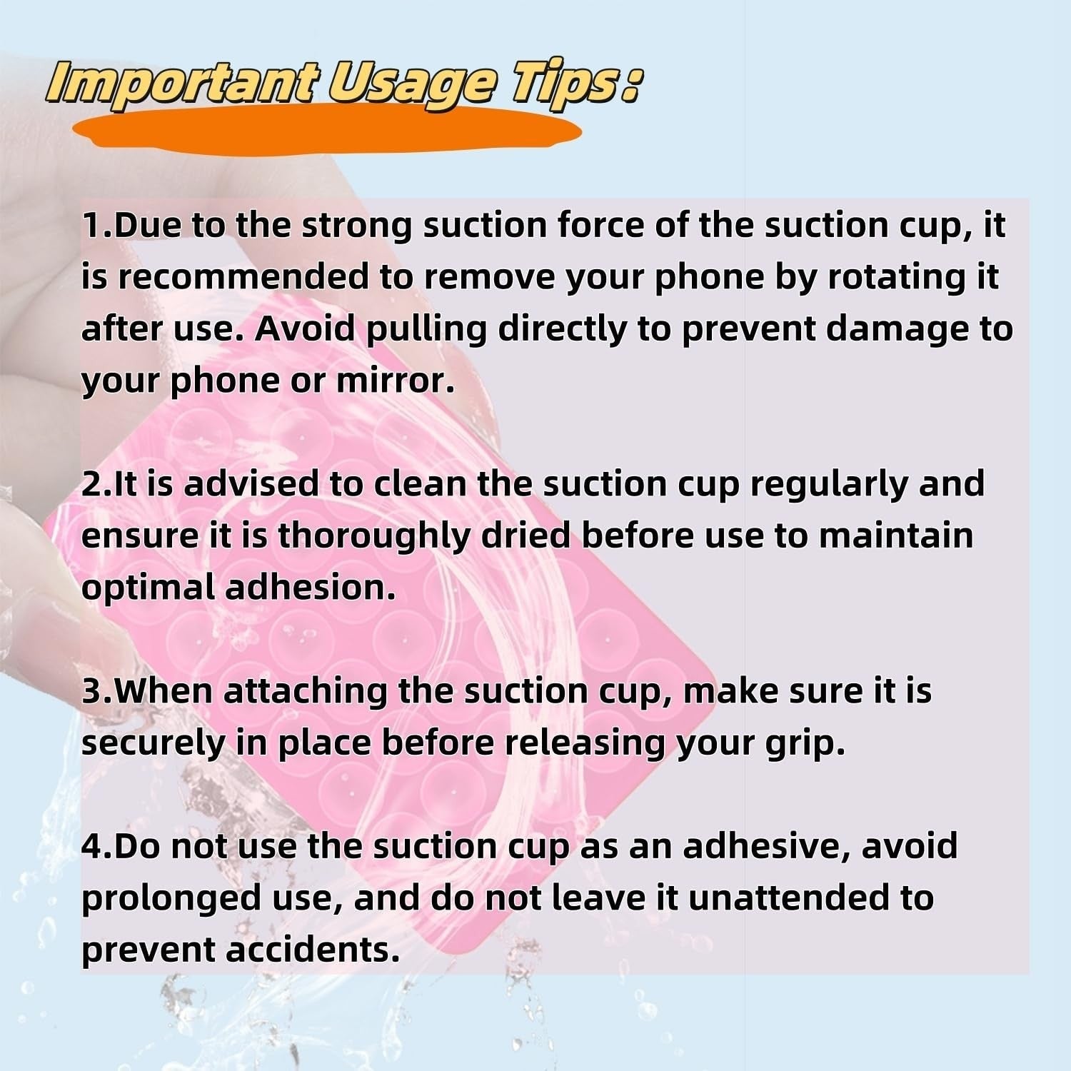 new 2-Pack Double-Sided Suction Phone Grip, Octo Cup Buddy Pink-black 07FC0E-D4 - KOEEK