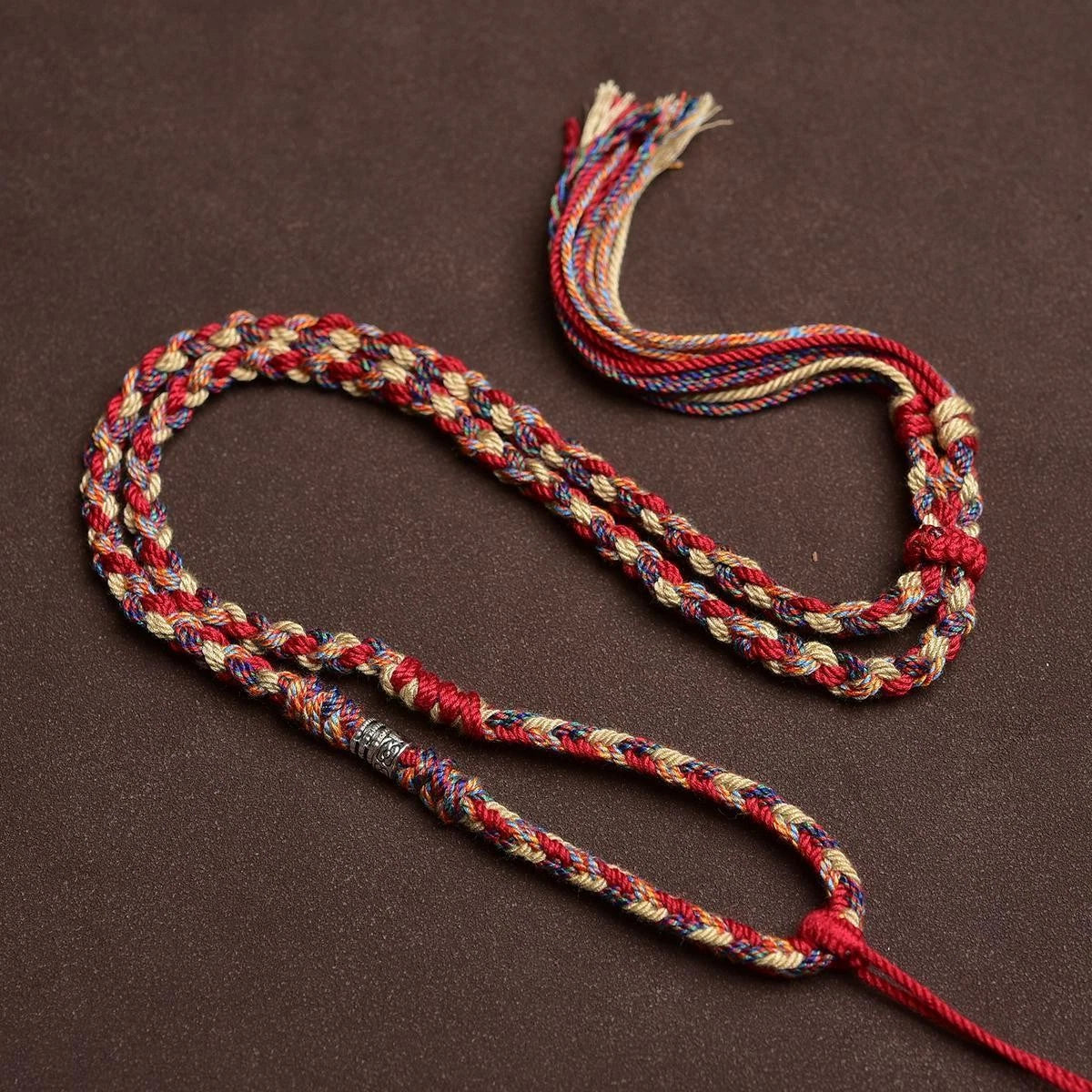 Tibetan Style Handmade Braided Cotton Cord Necklace For Pendant Thangka Amulet 07FC0E-D4 - KOEEK