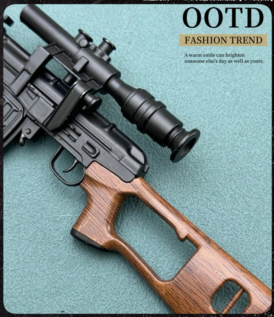 1/3 Scale SVD Sniper Rifle Metal Non-Firing Model Kit Removable Parts Display 07FC0E-D4 - KOEEK