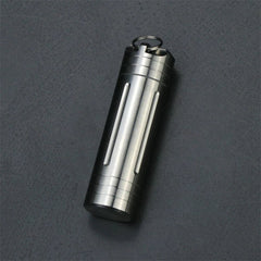 Large Titanium Alloy Multifunction Survival Waterproof Pill Capsule Case Box EDC 07FC0E-D4 - KOEEK