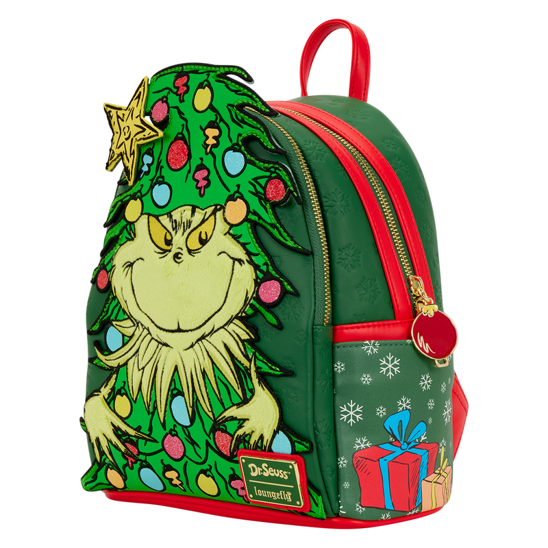 Dr. Seuss How the Grinch Stole Christmas! Tree Light Up Plush Mini Backpack 07FC0E-D4 - KOEEK