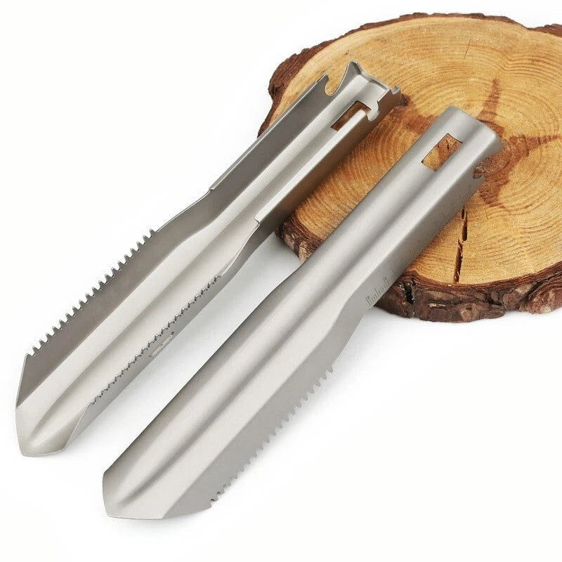Pure Titanium Hand Trowel Small Ultralight Shovel Outdoor Camping Multi Tools 07FC0E-D4 - KOEEK
