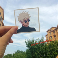 2Pcs Anime Jujutsu Kaisen Satoru Gojo Acrylic Clear Card Photo Shooting Prop 07FC0E-D4 - KOEEK