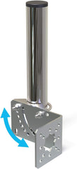 new 1.5" Diameter Antenna Mount Pole Bracket to Wall for 10" Length 07FC0E-D4 - KOEEK