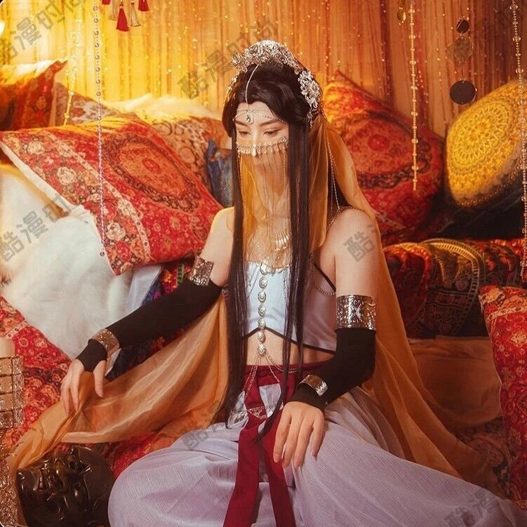 Heaven Official's Blessing Cosplay Xie Lian Western Region Singer Cos Women Set 07FC0E-D4 - KOEEK