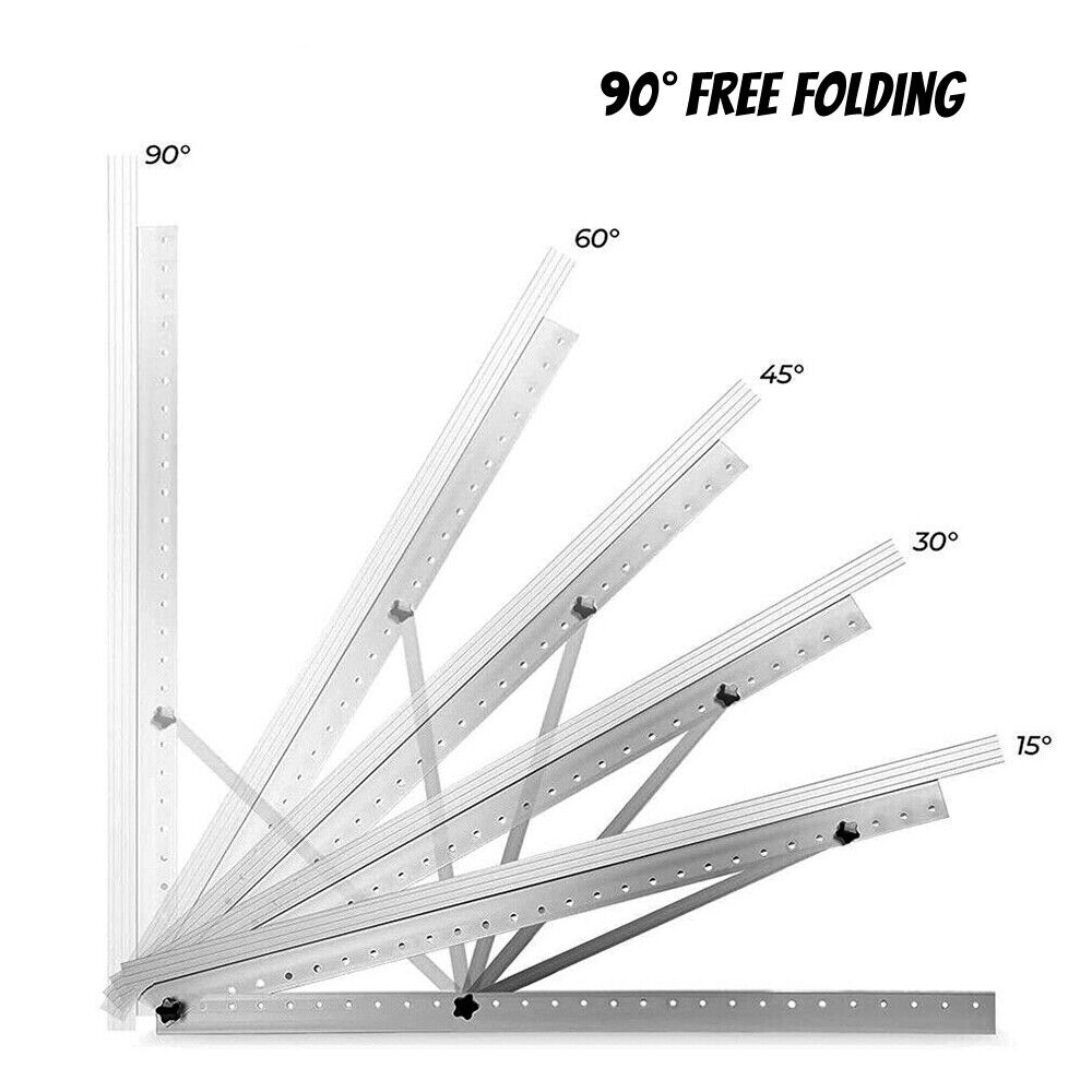 ny 2-8x Solpanel RV Tilt Mount Beslag Tag Flad Overflade Justerbar Vinkelramme