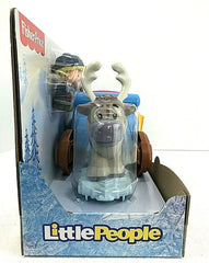 NIB Disney Frozen Kristoff's Sleigh Little People Anna Sven Light Up Christmas DISNEY - KOEEK