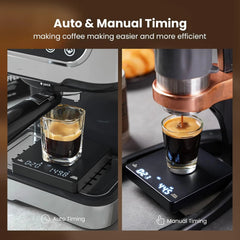 Mini Coffee Scale with Timer, Rechargeable Coffee Scale, - Black 07FC0E-D4 - KOEEK