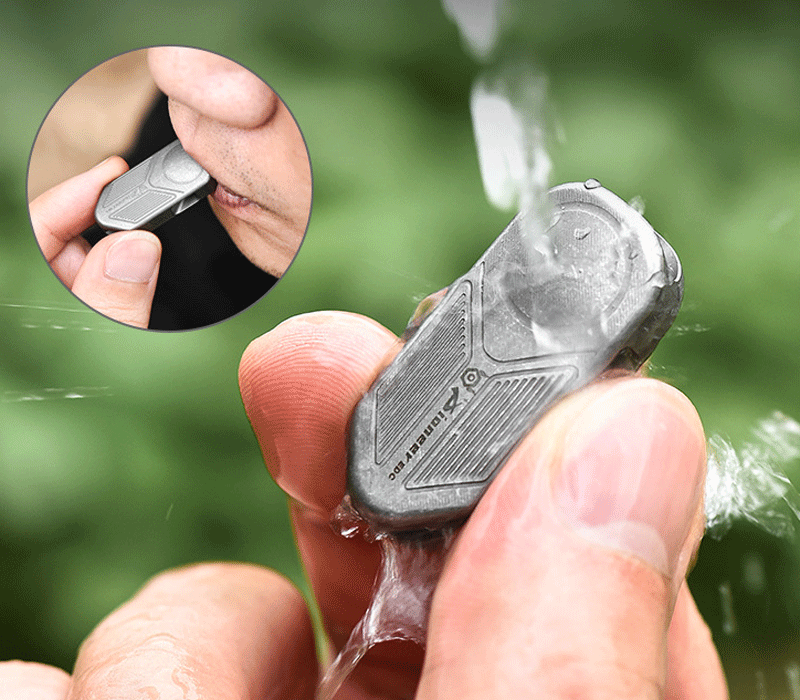 Titanium Safety Whistle Emergency Whistle Outdoor Hiking Hunting Survival Ti EDC 07FC0E-D4 - KOEEK