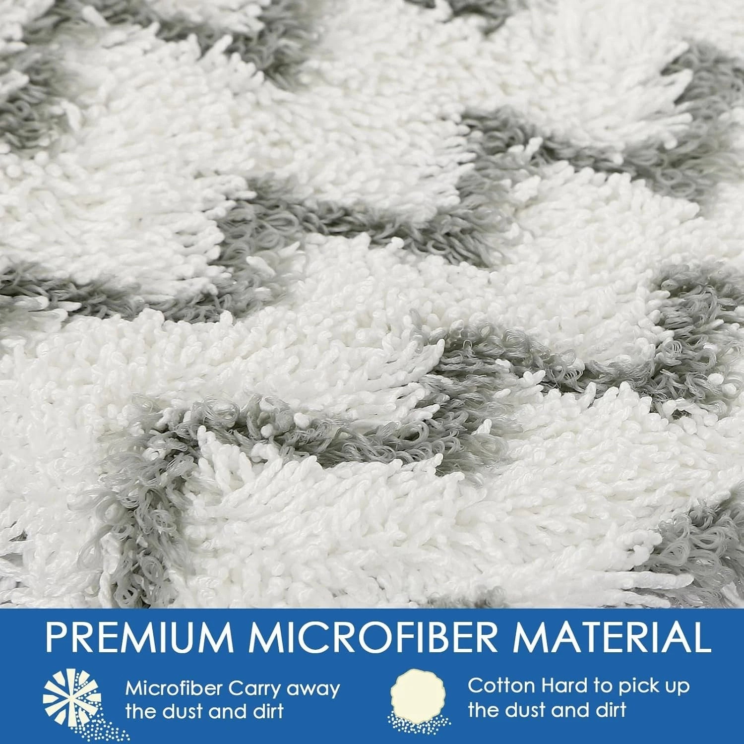 Steam mop pads,replacement pads for steam mops suitable for hard floors,pack of3 07FC0E-D4 - KOEEK