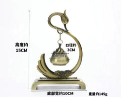 Small Hanging Boshan Incense Burner Chinese Style Craft Indoor Decor Censer 07FC0E-D4 - KOEEK