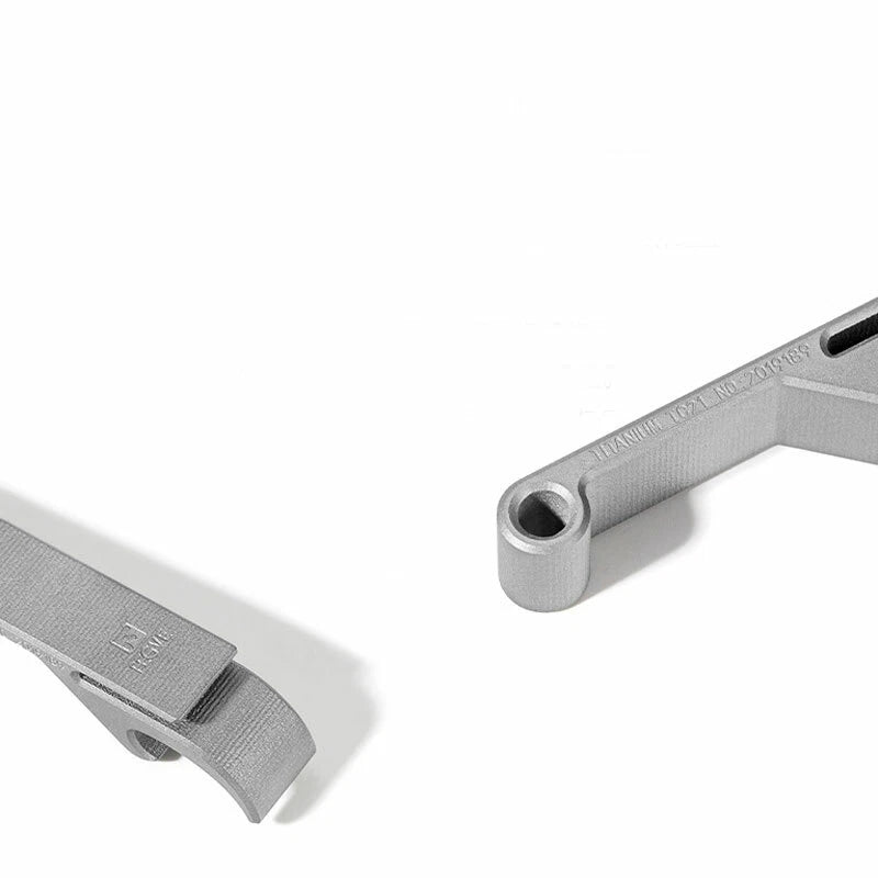 CNC EDC Titanium Alloy Bottle Opener Key Chain Pendant Tool with 32mm Key Ring 07FC0E-D4 - KOEEK