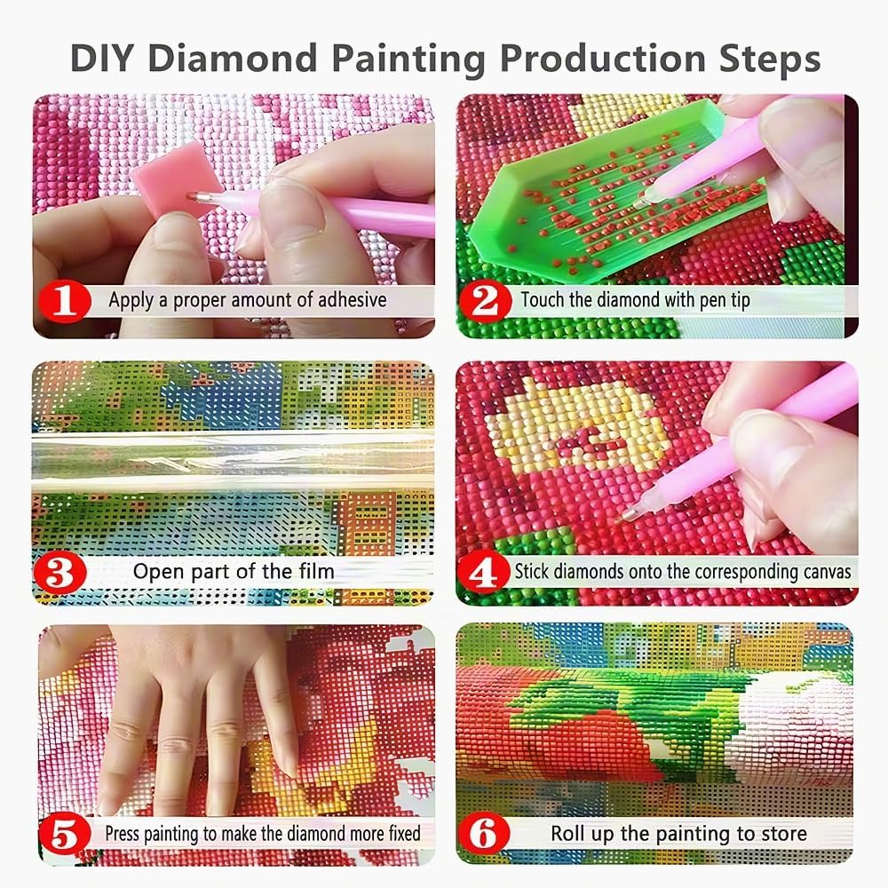 nye Van Gogh Starry Night Diamond Painting Kit, 5D Diamond Art Van Gogh Full Drill C