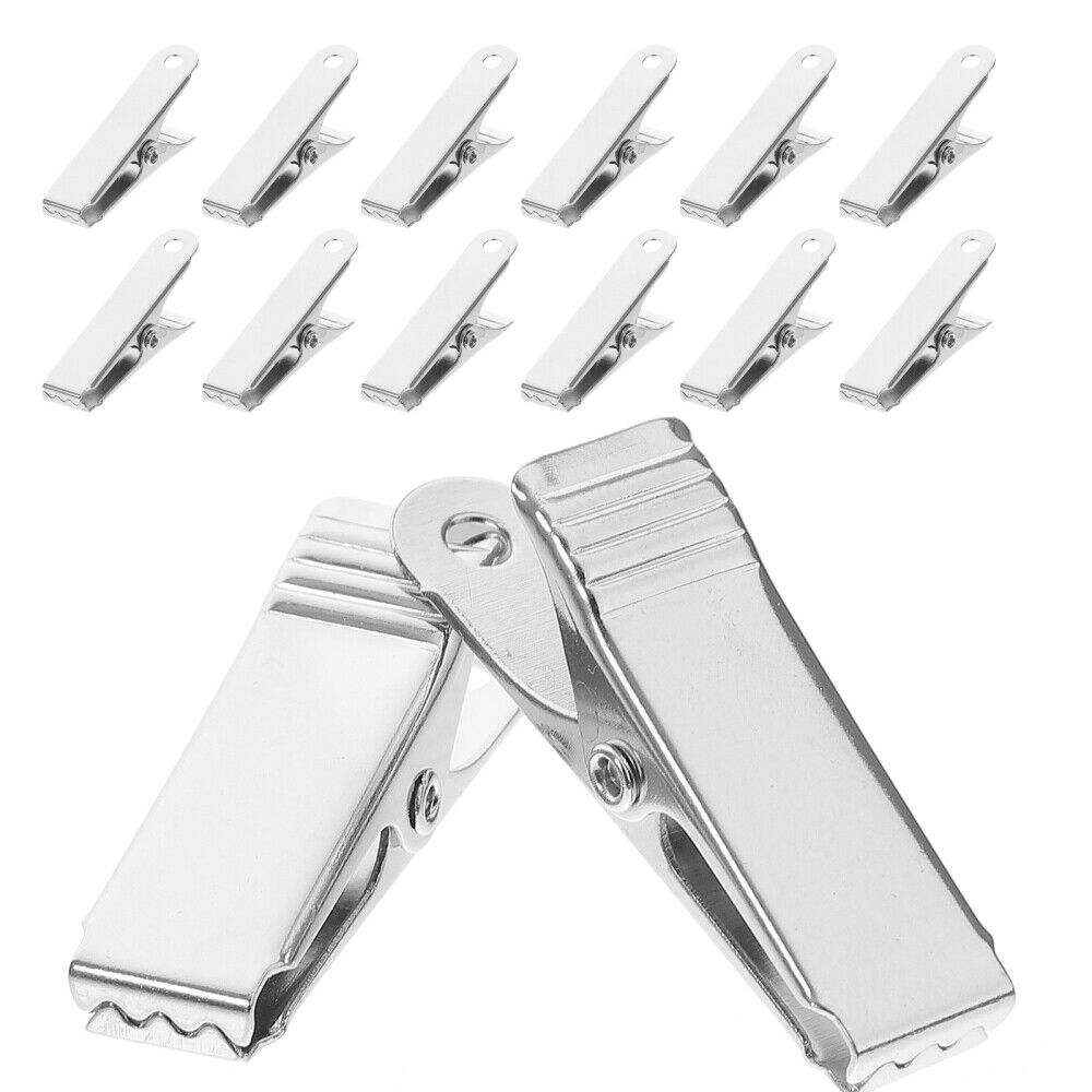 new  20 Pcs Silver Metal Mini Spring Clip Alligator Clips for Crafts koeek - KOEEK