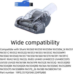 Upgraded pet hair power brush head accessory,vacuum cleaner replacement partgray 07FC0E-D4 - KOEEK