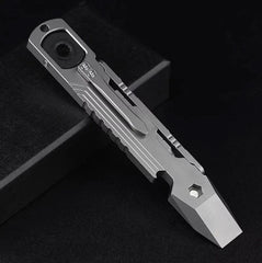 Hot Titanium Alloy Pocket Pry Bar Crowbar Opener Outdoor Camping Multi EDC Tools 07FC0E-D4 - KOEEK