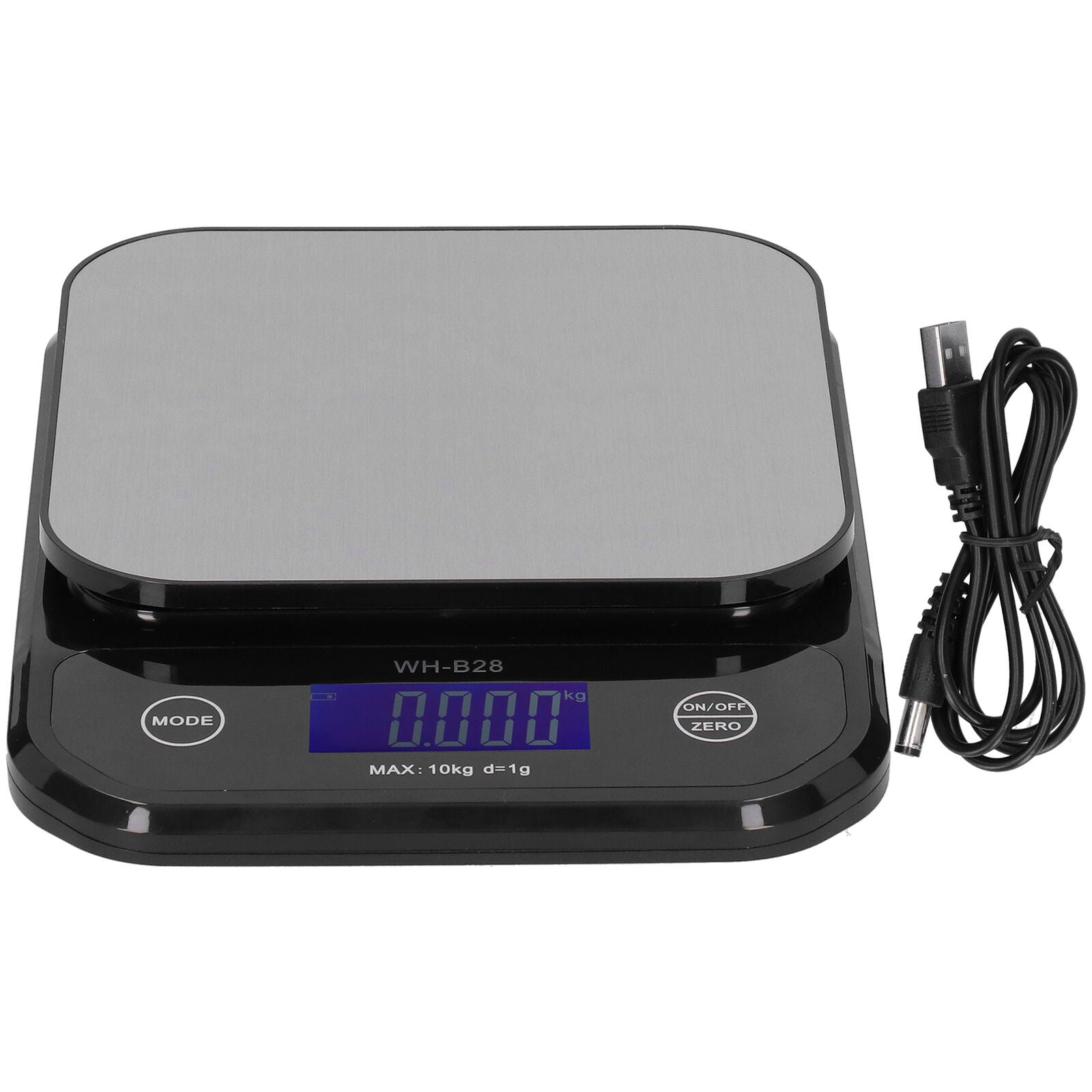 new 10Kg/1g Electronic Scale Multipurpose LCD Digital Stainless Steel Weighing Scale koeek - KOEEK