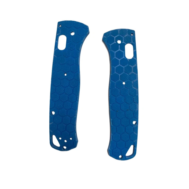 1 Pair G10 Blue Honeycomb Pattern Knife Handle Scales for Benchmade Bugout 535 07FC0E-D4 - KOEEK
