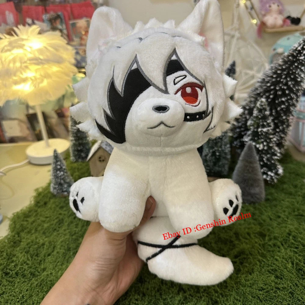 Anime Zenless Zone Zero Von Lycaon Sitting Position 20cm Plush Doll Stuffed Toy 07FC0E-D4 - KOEEK