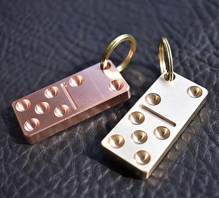 Brass/Copper Small Pendant EDC Portable Creative Chain Pendant Ornamen Adult Toy 07FC0E-D4 - KOEEK