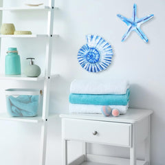 new Yookeer 4 Pcs Beach Wall Decor Seashell Starfish Large, As Pictures Shown YOOKEER - KOEEK