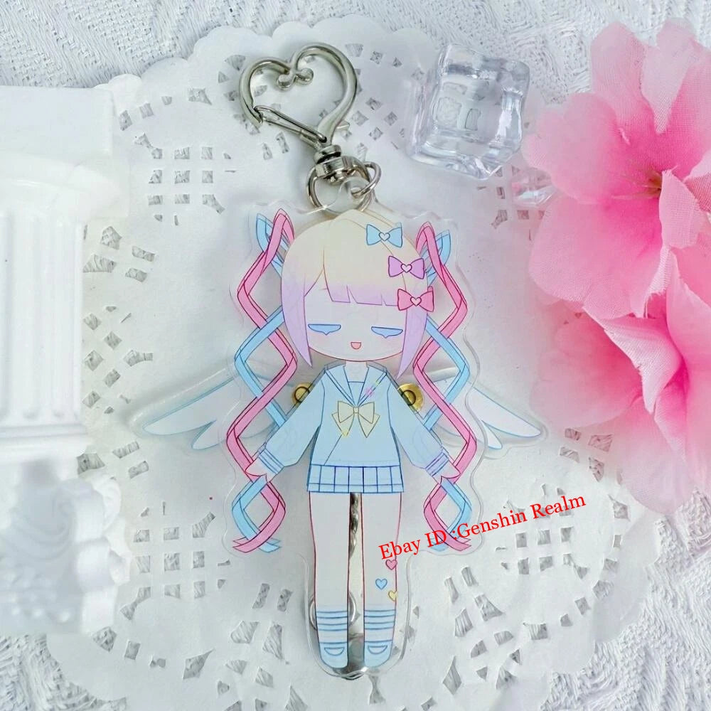 Anime NEEDY GIRL OVERDOSE Rain Acrylic Keychain Backpack Pendant Decor Gift 07FC0E-D4 - KOEEK