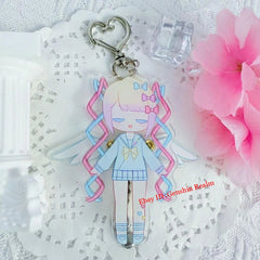 Anime NEEDY GIRL OVERDOSE Rain Acrylic Keychain Backpack Pendant Decor Gift 07FC0E-D4 - KOEEK