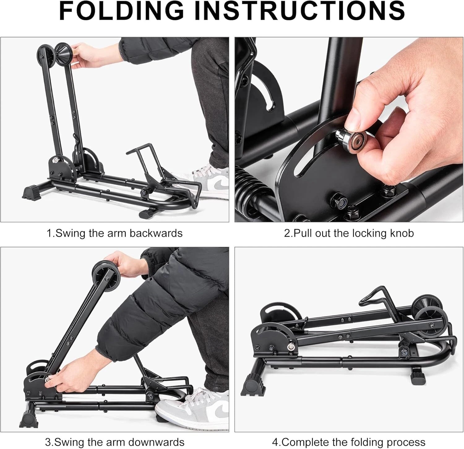 Indoor Bike Floor Rack - Bike Rack for Garage/Home 07FC0E-D4 - KOEEK
