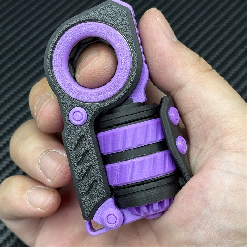 Novel and Cool EDC Fidget Toys Fashion Plastic Fidget Ring Stress Relief 07FC0E-D4 - KOEEK