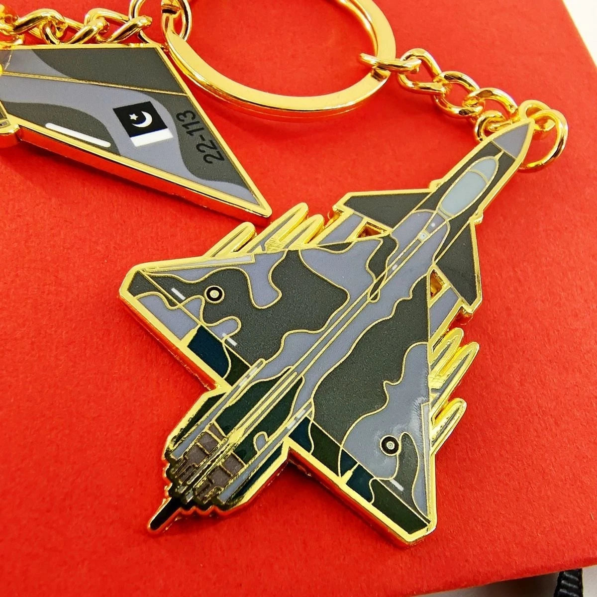 1:700 J-10CE Pakistan Air Force Fighter Jet Diecast Keychain Model boy gift 07FC0E-D4 - KOEEK