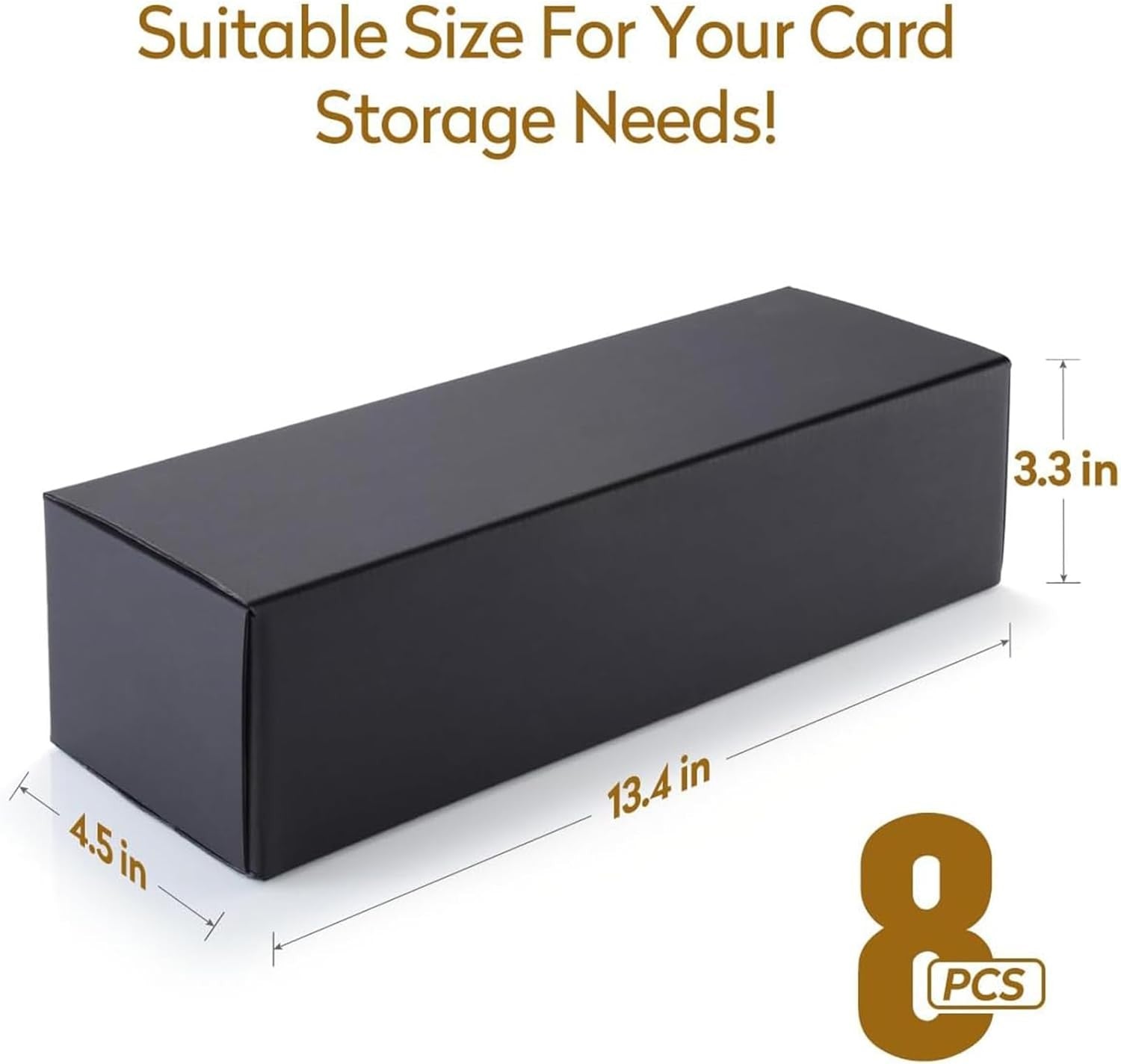 new Silph PLC Trading Card Storage Box-[8 Pack], Baseball Hobby Black-8 Pack SILPH PLC - KOEEK
