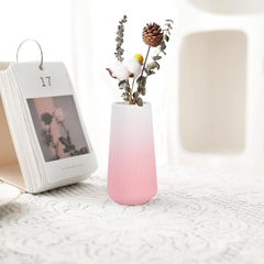 Gradient Pink Ceramic Vase,Small Cute Flower Vase for Pampas Grass, Home, Room 07FC0E-D4 - KOEEK