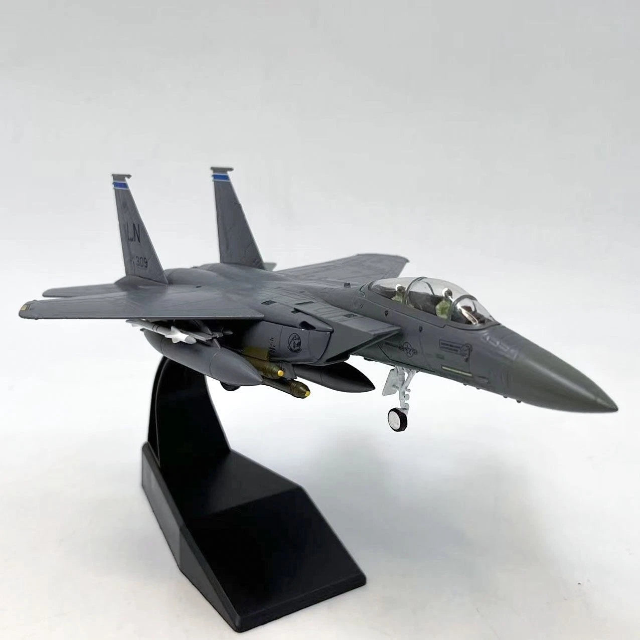 Amer 1/100 F-15E Strike Eagle Diecast Fighter Jet Military Model Display 07FC0E-D4 - KOEEK