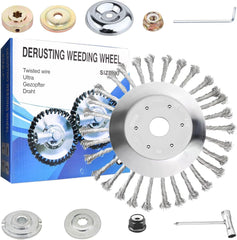 new 10 Inch Steel Wire Trimmer Head, Unbreakable Wired Blade Yard 10 inch 07FC0E-D4 - KOEEK