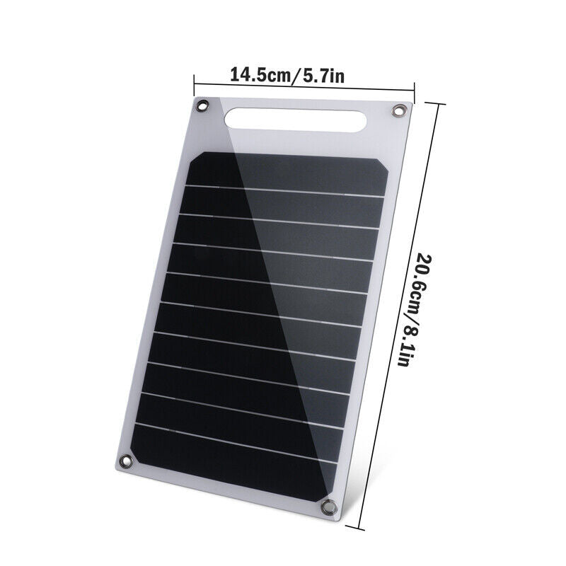 ny Solar Panel Portable PV Power Bank Outdoor Camping Vandring USB Telefonlader