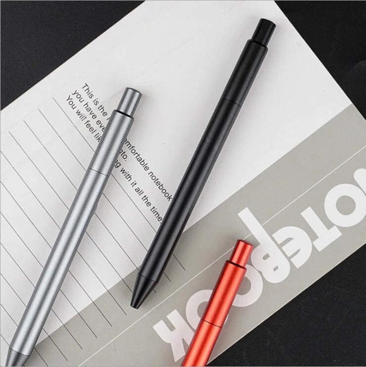 EDC Aluminium Alloy Press Ballpoint Pen Signature Pen Pocket Office Writing Pen EDC - KOEEK