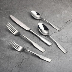 40-Piece Silverware Set,Service for 8,Stainless Steel Flatware Set 07FC0E-D4 - KOEEK