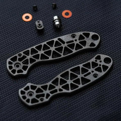 Titanium alloy Hollow Version Handle scales for Spyderco C223FRN Para3 Knives 07FC0E-D4 - KOEEK