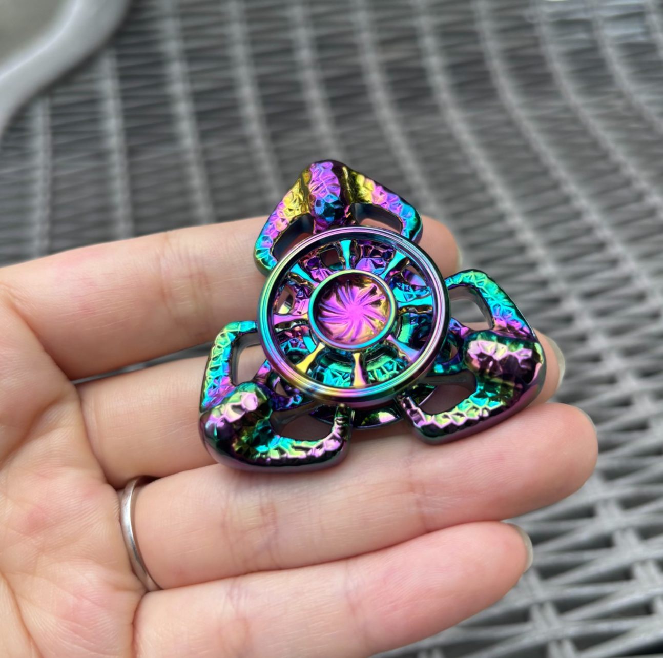 Fidget Spinner EDC Flame Butterfly Hand Spinner Stress Relief Toy Anxiety Toys 07FC0E-D4 - KOEEK